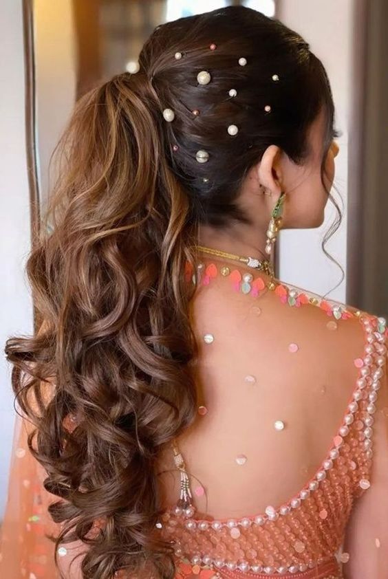 Best Hairstyle for Lehenga for Indian women