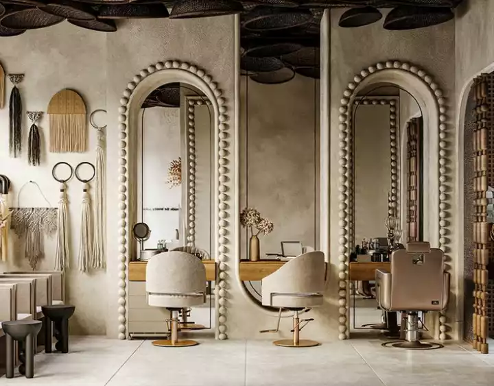 3 chair salon mirror
