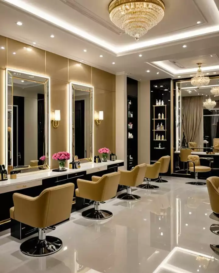 Golden Salon setup