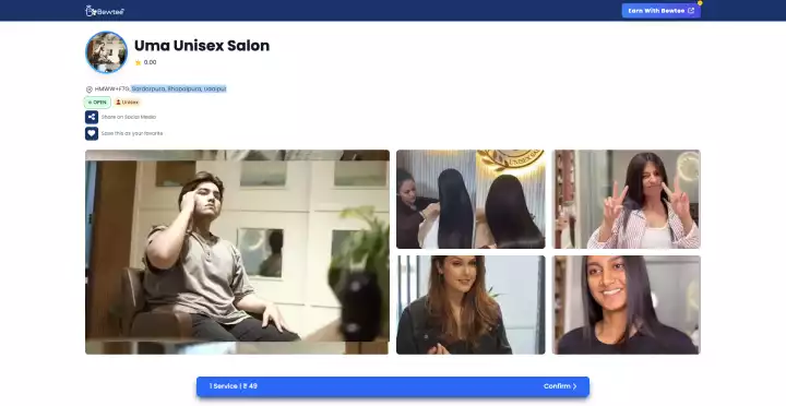 Book Uma salon online