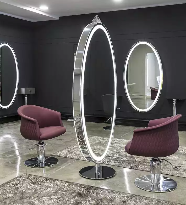 1 Mirror 2 salon chair