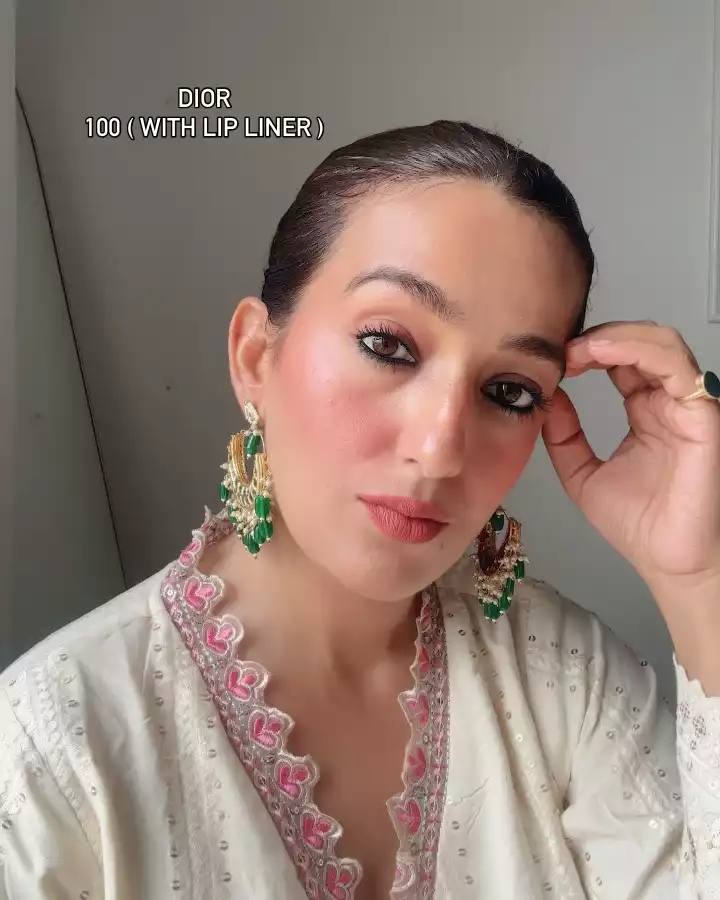 DIOR and Bobbi BRown Lipstick shade look