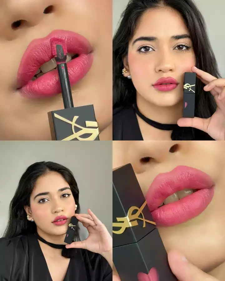 3 - Pink Lipstick Shade idea for Party makeup