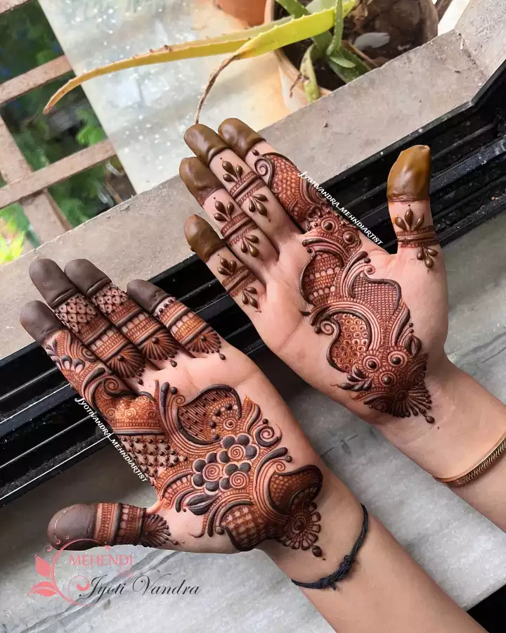 Arabic bel mehndi design ideas