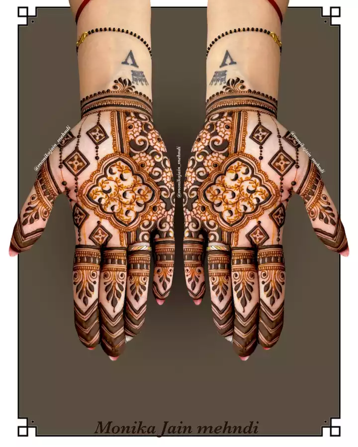 Jain mehndi Design for hatheli