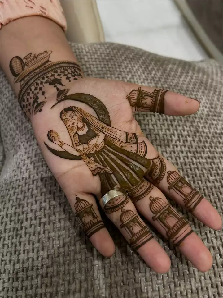 Best Karwa chauth Mehndi Design | Unique