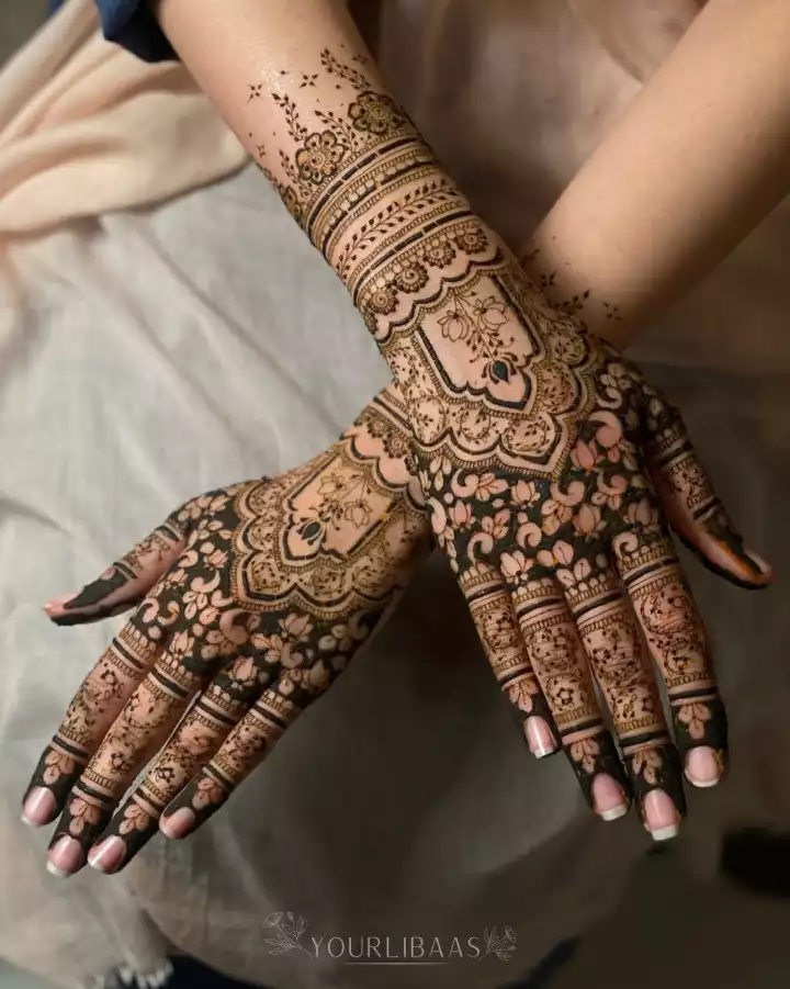 Bridal mehndi Design bharwa