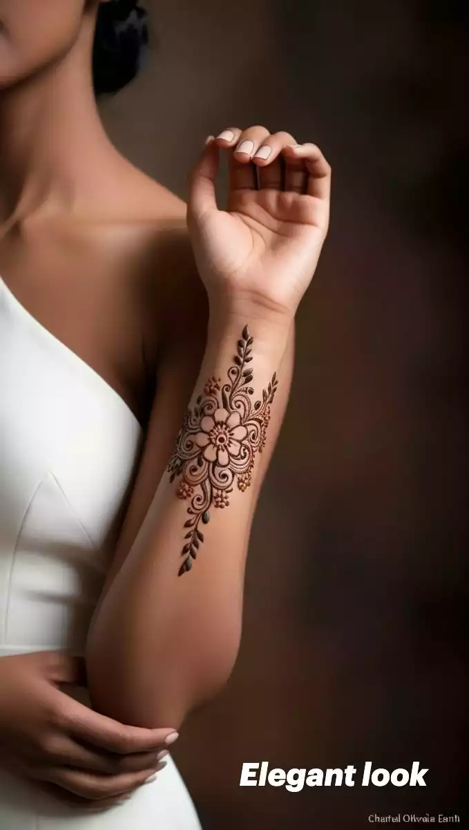 Mehndi for sleeve idea | Baju Mehndi design