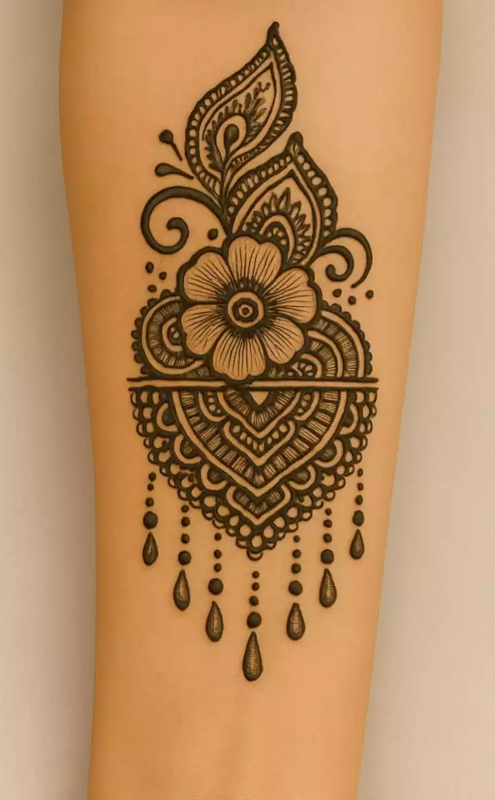 Sleeve and baju mehndi ideas