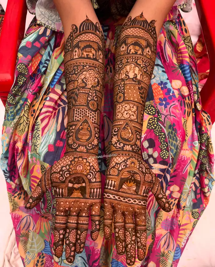 Full hand Bridal mehndi by Expert
