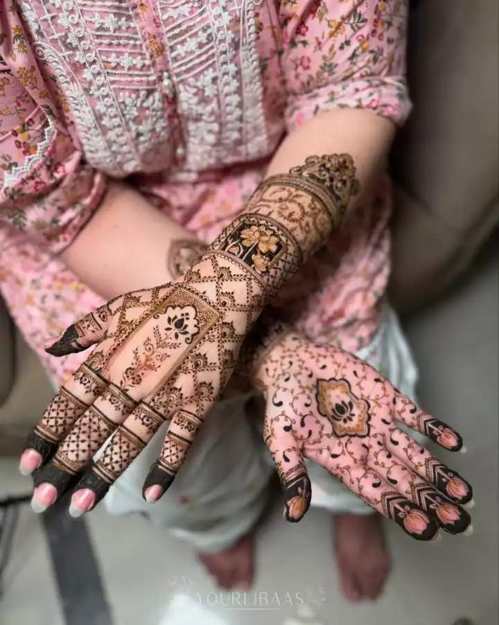 Try Mehndi design for Back hand that are Simple and beautiful