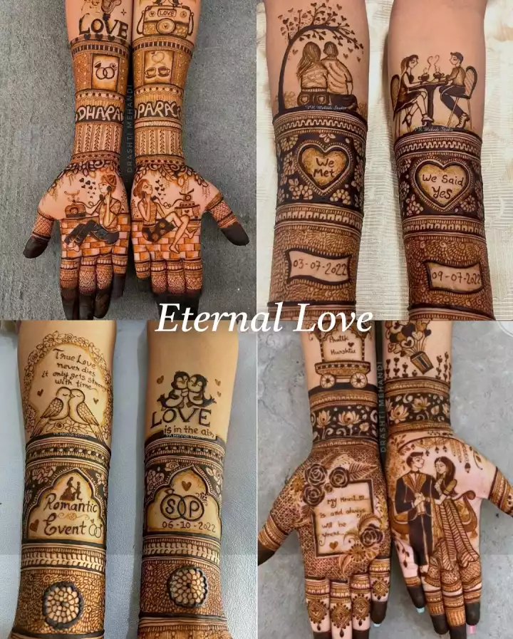 120 Mehndi Design for Engagement Indian girls love the ideas
