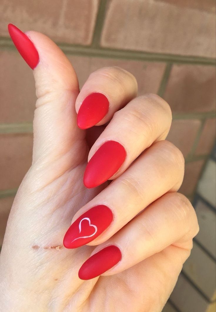 This Is How you should try Nail art with red colour