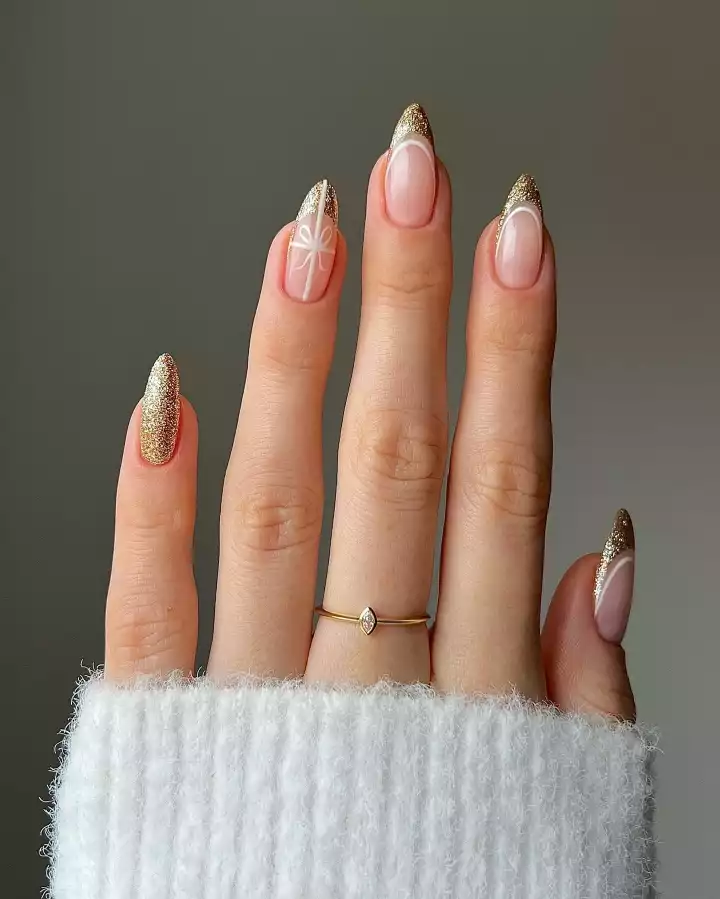 Mountain peak nail art