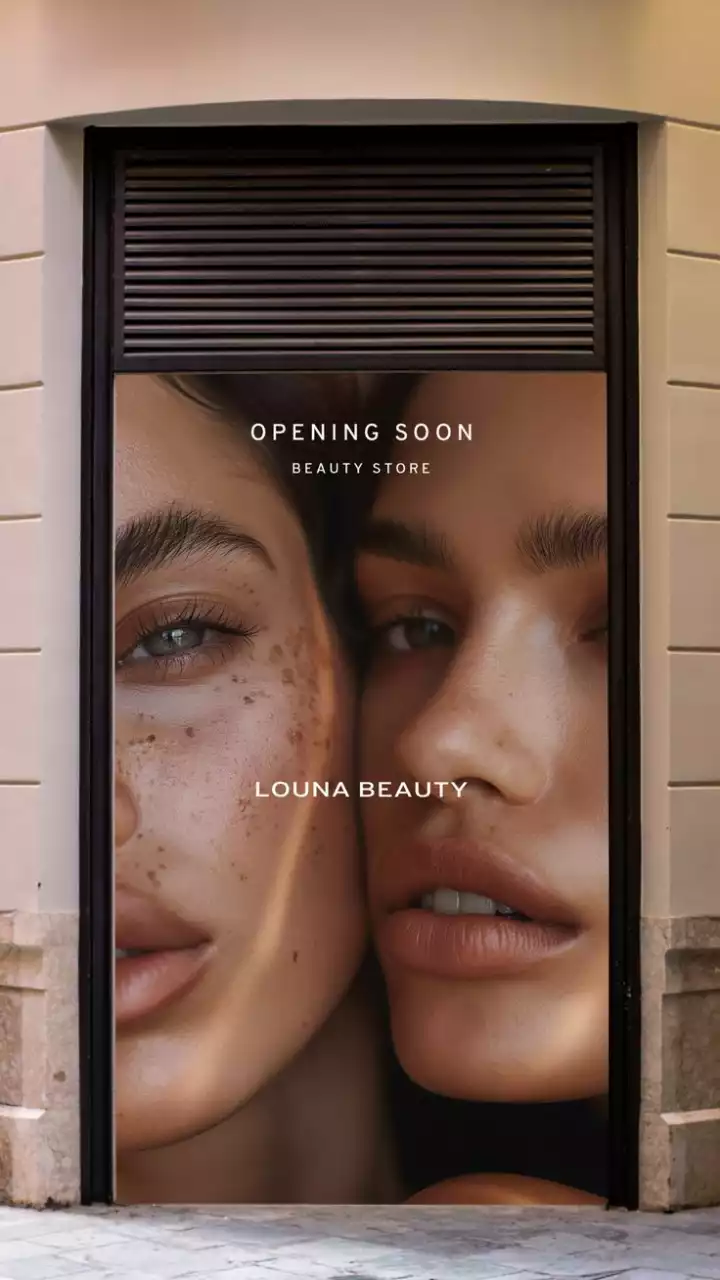 Salon store front design idea